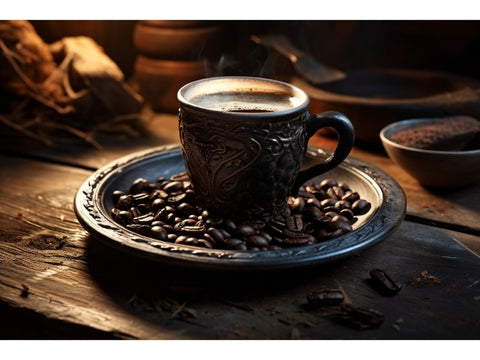 Cup of Joe with Coffee Beans