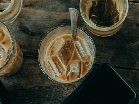 recipe guide for mocha iced coffee