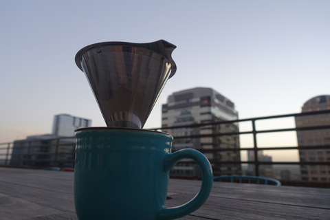 Travel pour over coffee brewer