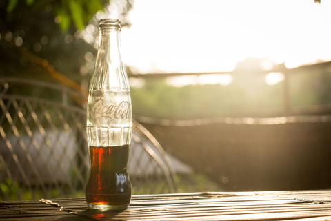 cold brew coffee in a soda bottle